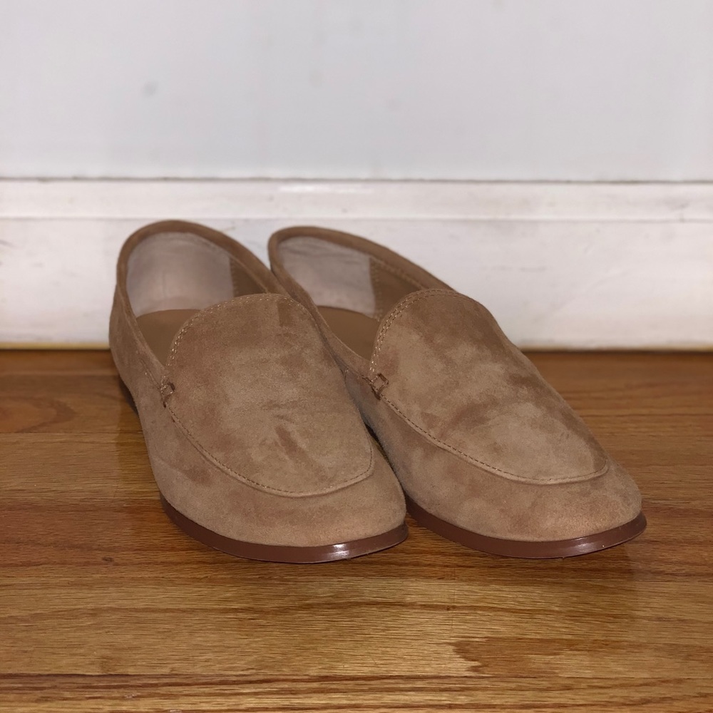 banana republic suede demi loafers